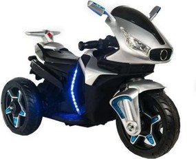 Motocicleta Electrica cu Acumulator Pentru Copii NOVOKIDS™ Shadow Motor, 2-6 ani, max 40 kg, Cu Sunete si Lumini LED, Trotineta Electrica, 3 Roti,