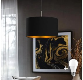 Lustră LED pe cablu Eglo TUNJA 1xE27/60W/230V negru