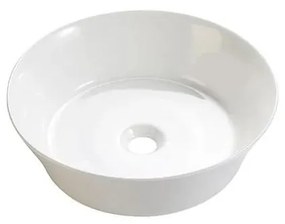 Bathco 4087 - Lavoar pentru montare pe blat VOLTA, Ø 42 cm, porțelan, alb