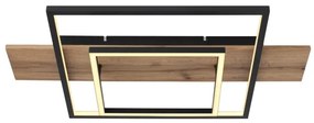 Globo 67289D - Plafonieră LED dimabilă VANNI LED/24W/230V maro/negru