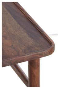 Masă consolă maro din lemn masiv de acacia 30x140 cm Qiano – Light &amp; Living