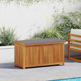 vidaXL Cutie de perne de exterior 113x50x60,5 cm lemn masiv de salcâm