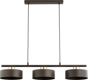 Lustră suspendată pe cablu SELIA 3xE27/15W/230V, maro