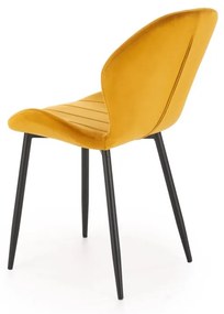 Scaun K538 velvet mustariu H85 cm