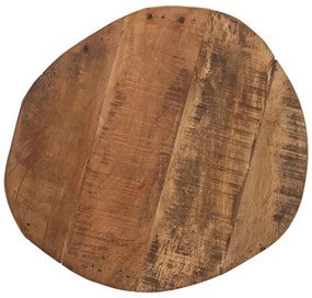 Masuta de cafea din lemn reciclat, 40 cm, aspect rustic