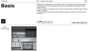 Modul LED, accesoriu pentru sina magnetica S35, Basis negru 4000K