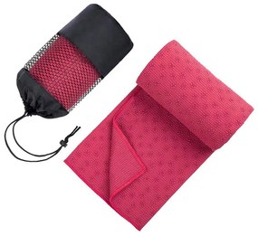 Prosop yoga anti-alunecare cu geanta cadou-pink