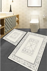 Covorașe de baie crem 2 buc. 60x100 cm Touch – Foutastic