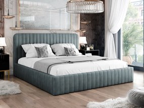 Pat matrimonial 140 cm Lentoa (Verde) (cu somieră) (cu sp. depozitare). Promo -17%. 1104163
