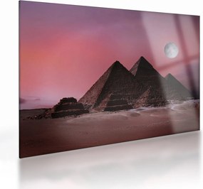Tablou pe sticlă - Piramidă, Giza, Egipt (70x50 cm)