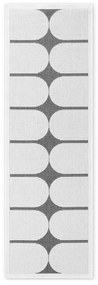 Covor tip traversă pentru interior și exterior alb-negru 80x250 cm Duet Bowen – NORTHRUGS