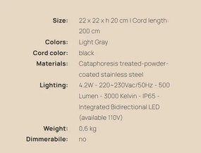 Corp de iluminat LED exterior, IP65, BANG STEP LIGHT SMALL Corten