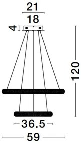 Lustra LED suspendata design modern MEDORA 41,5W