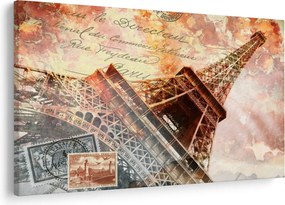 Tablou - Turnul Eiffel în stil vintage (90x60 cm)
