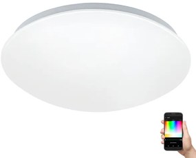 Eglo 33219 - Plafonieră LED RGB GIRON-C, LED/17W/230V, Ø 30 cm, alb