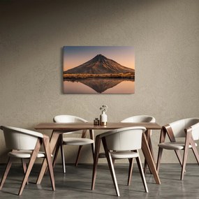 Tablou oglindirea muntelui Taranaki, Noua Zeelanda (90x60 cm)