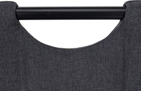 Scaun de sufragerie, gri/metal, JONKA