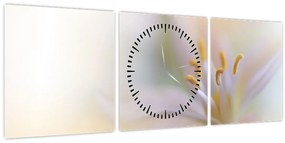 Tablou - Floare fragedă (cu ceas) (90x30 cm)