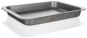 Tavă de copt adâncă Banquet cu suprafață antiaderentă Granite, 36,5 x 27 x 4,5 cm