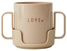 Cană pentru copii Design Letters Mini Love, bej