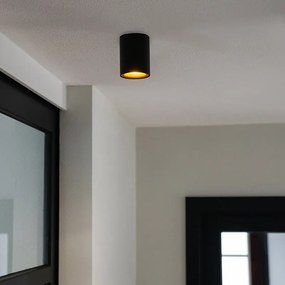 Spot inteligent negru cu auriu incl. Sursă de lumină GU10 WiFi - Ronda