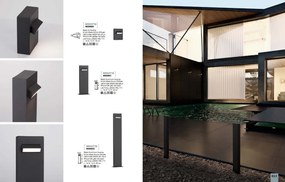 Stalp LED mic pentru iluminat exterior IP65 BRIGITTA