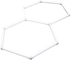 Light Prestige Geometric plafon x74 W alb LP-0109/2C4K