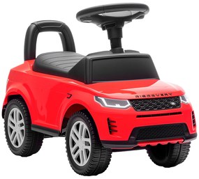 AIYAPLAY Mașinuță pentru Copii cu Licență Land Rover cu Claxon și Spațiu de Depozitare, 65,5x28x42 cm, Roșu | Aosom Romania