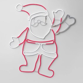 Decorațiune de Crăciun LED, Moș Crăciun, 55 x 61 cm