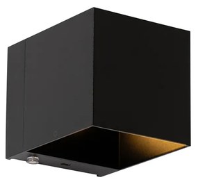 Set de 2 aplice negre cu dimmer reincarcabile - Joris