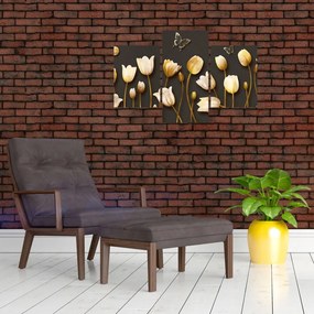 Tablou - Lalele - abstract (90x60 cm)