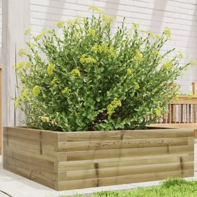 vidaXL Jardinieră de grădină, 70x70x23 cm, lemn de pin impregnat