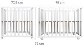 Țarc pentru copii alb 100x75 cm Roba style – Roba