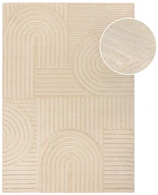 Covor din lână Flair Rugs Zen Garden 120 x 170 cm, bej