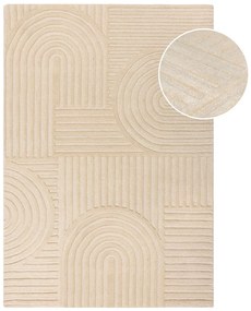 Covor din lână Flair Rugs Zen Garden 160 x 230 cm,bej