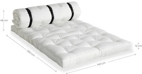 Canapea extensibilă adecvată pentru exterior Karup Design Design OUT™ Buckle Up Dark Grey, gri închis