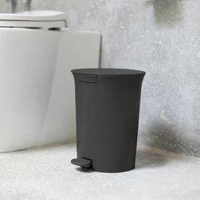 Coș de gunoi cu pedală 5 l, negru