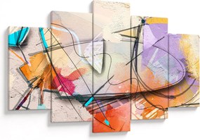 Tablou - Abstract, pasăre (150x105 cm)