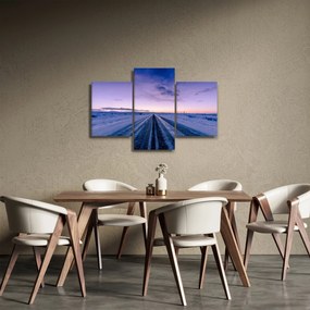 Tablou - autostrada iarna (90x60 cm)