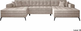 Colțar lemn masiv Formă U Extensibil Verti 350x170cm Personalizabil