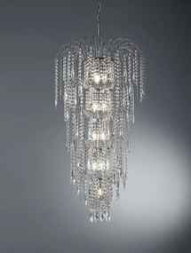 Lustra cristal casa scarii design LUX Waterfall 13L 1313-13CC SRT