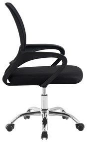 Scaun de birou, negru/ negru, DEX 4 NEW
