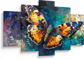 Tablou - Fluture, pictură în ulei (150x105 cm)