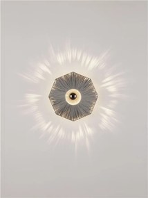 Aplica de perete cu design texturat ELVIO gri 30cm