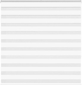 vidaXL Jaluzea tip zebra alb lățime țesătură 140,9 cm poliester