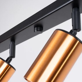 Spot Sollux SL.1380 WINX 6xGU10/10W/230V negru/cupru