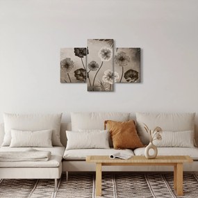 Tablou - Flori desenate (90x60 cm)