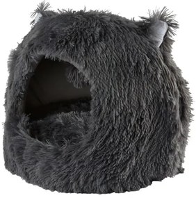 Culcus pufos pentru caine/pisica CUSHY 45x35 cm, gri