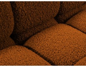 Modul pentru canapea modulară portocaliu cu tapițerie din țesătură bouclé (de mijloc) Bellis – Micadoni Home