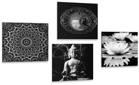 Set tablouri Budha liniștit